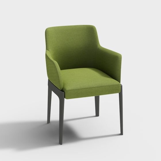 Modern Low-Polygon Chair 3D Model for Creative Projects