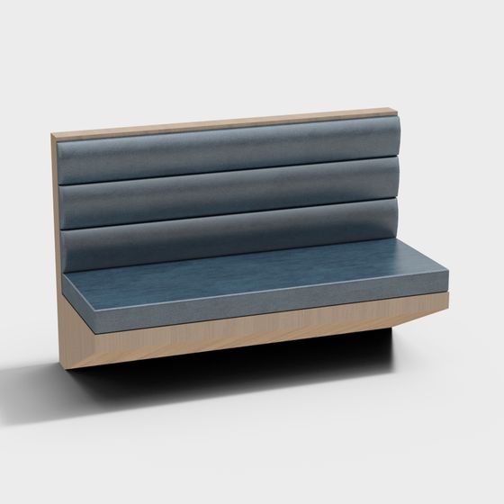 Urban Retreat Low-Poly Bench 3D model