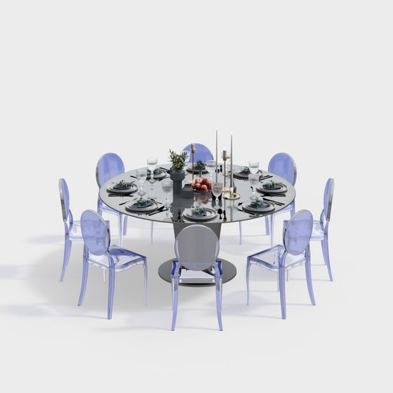 Mesa de comedor y sillas para comedor moderno