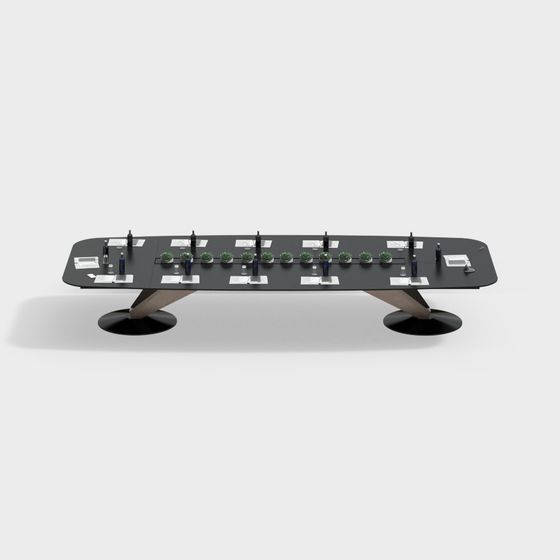 Stylish Low-Polygon Conference Table 3D model for Creative Projects