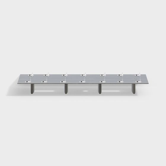Sleek Modern Conference Table 3D model