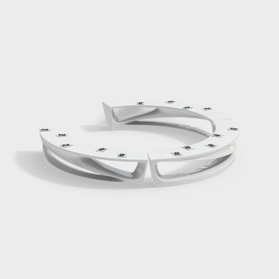 Table de conférence en U de salle de conférence moderne