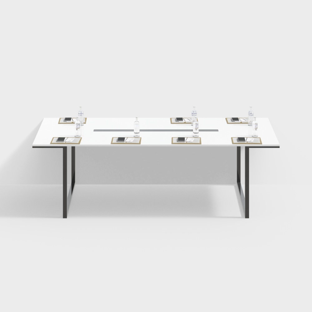 Stylish Conference Table 3D model for Modern Interiors