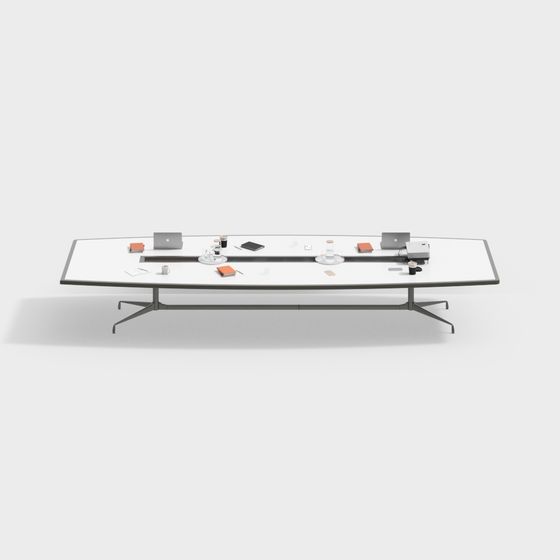 Modern Minimalist Conference Table 3D model