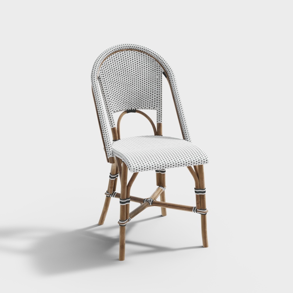 Parisian Rattan Chair 3D model