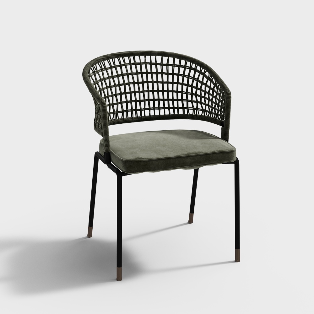 Modern outdoor woven chair