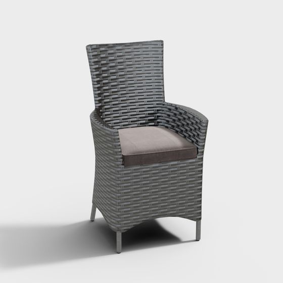 Minimalist Woven Chair 3D model