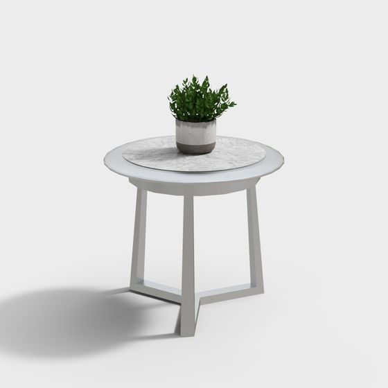 現代の屋外円形テーブル