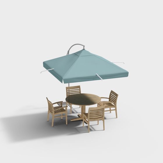 Charming Outdoor Furniture Set 3D model