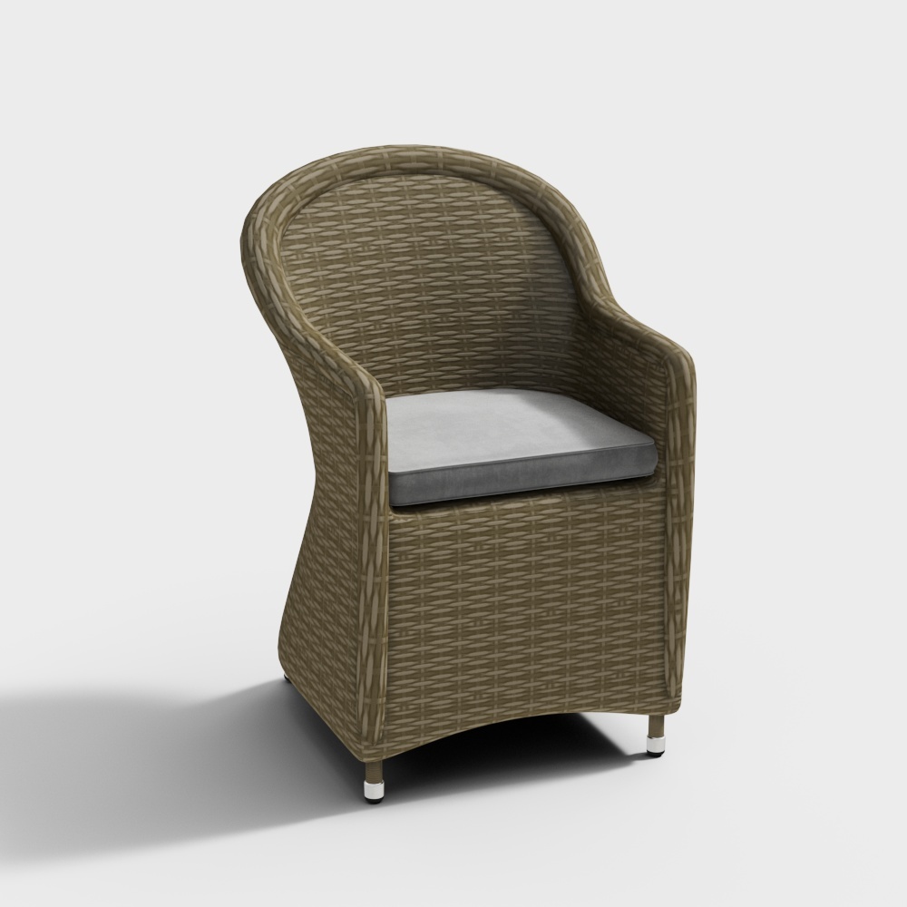Modern outdoor wicker chair