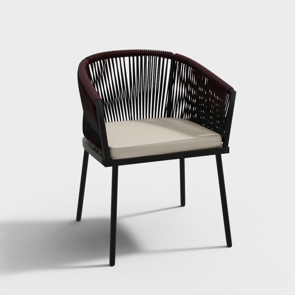 Modern outdoor leisure rice chair