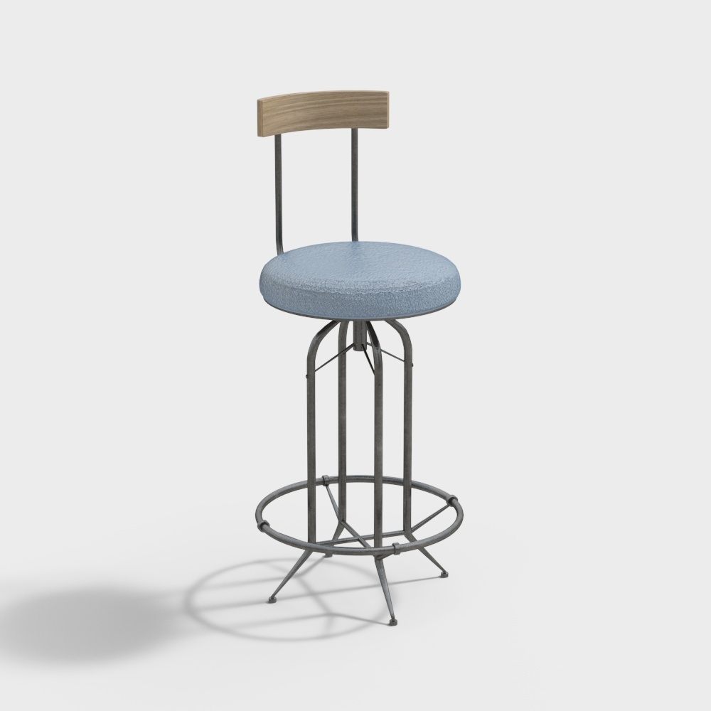 Industrial style bar guitar bar chair