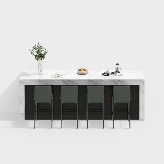 Minimalist Bar Counter 3D model