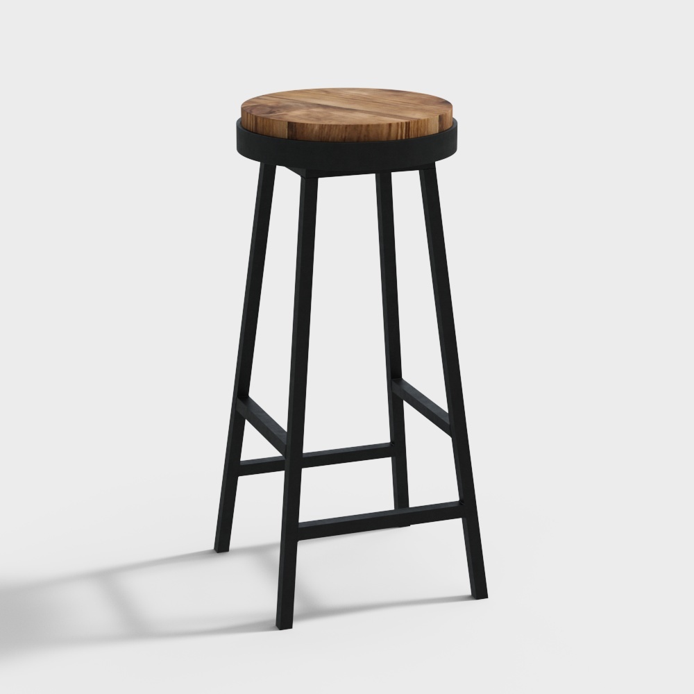 Industrial loft style bar chair