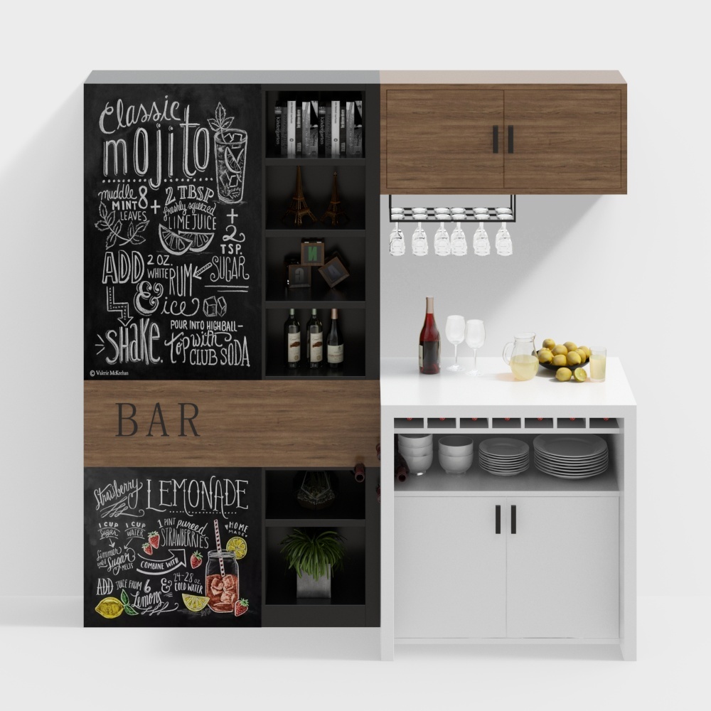 Industrial style bar