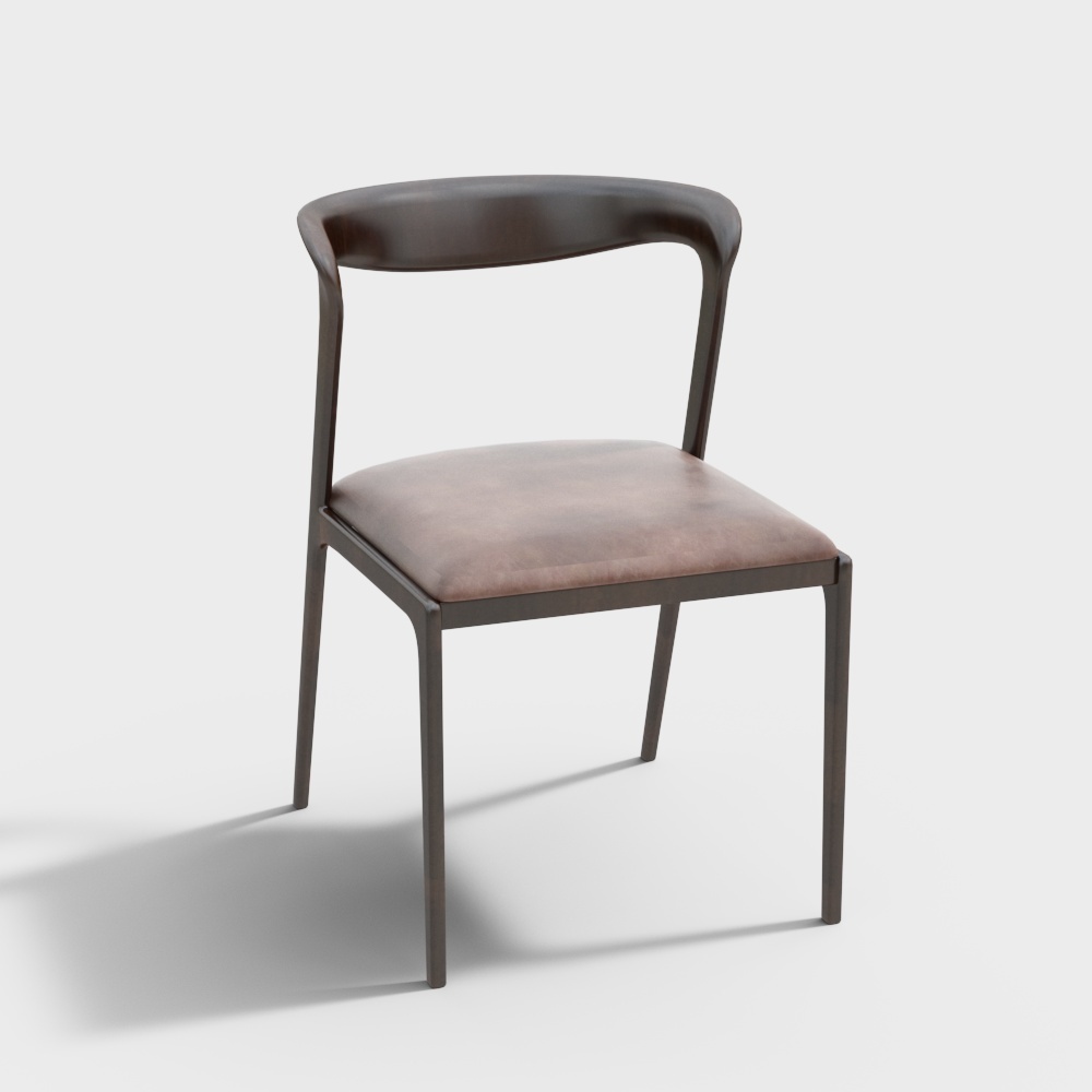 Modern outdoor leisure wooden chair