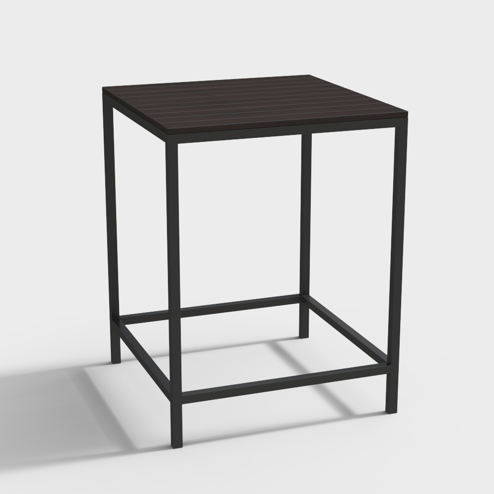 Modern outdoor mahogany table