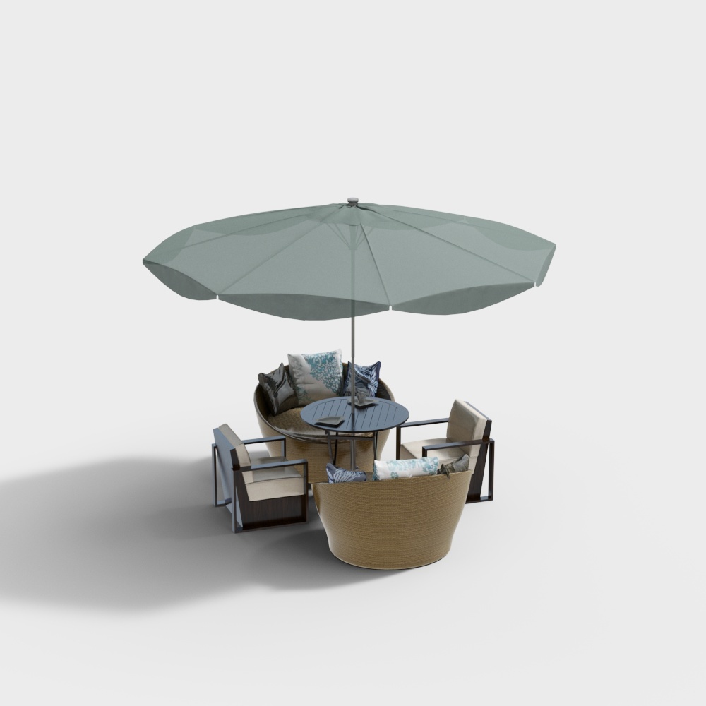 Modern outdoor tables and chairs