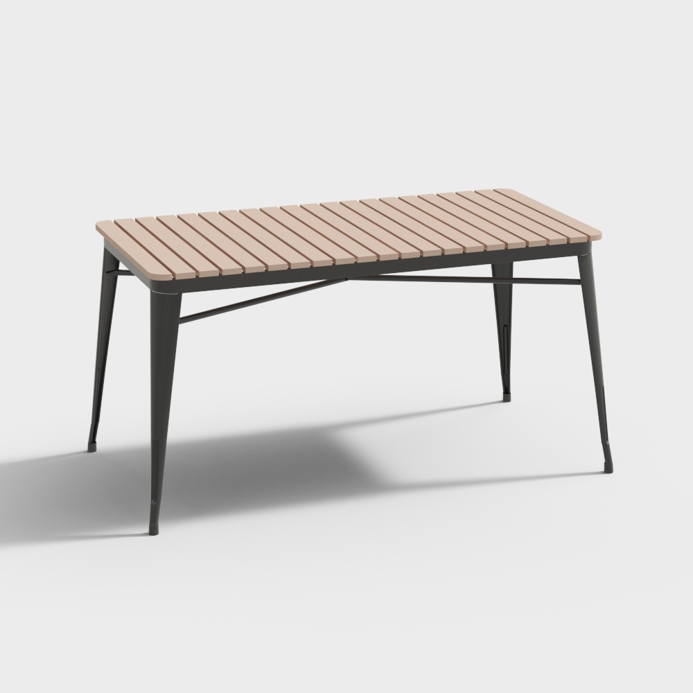 現代の屋外レジャーロングテーブル