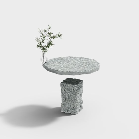 Natural Stone Table 3D model