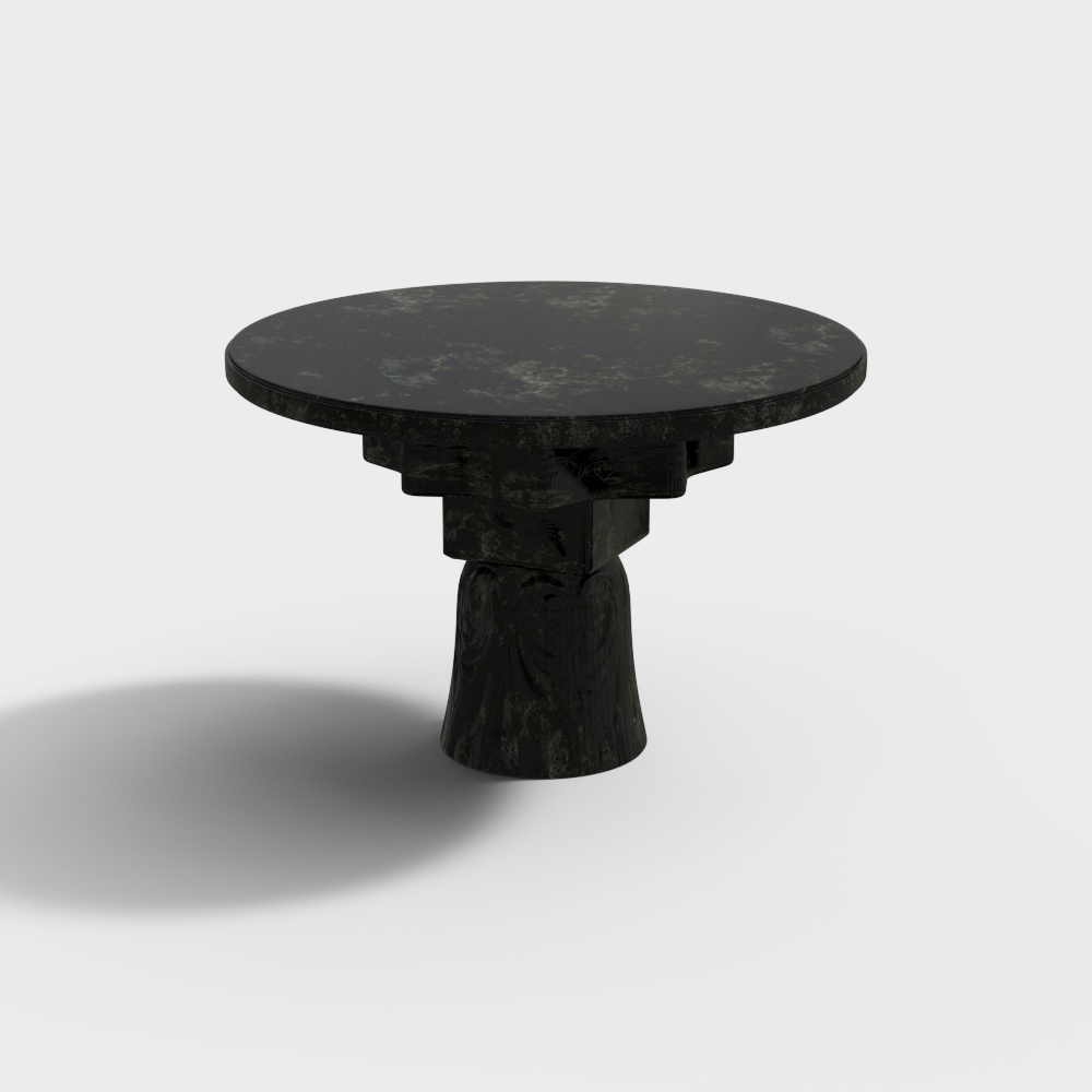 Chinese outdoor round stone table