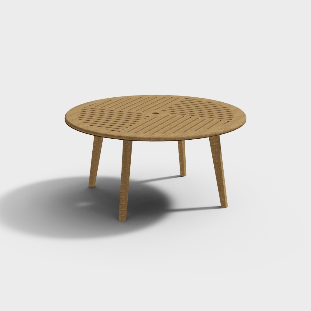Nouvelle table extérieure en bois moderne avec veinage