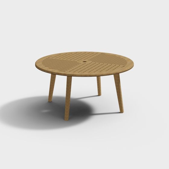 Nouvelle table extérieure en bois moderne avec veinage