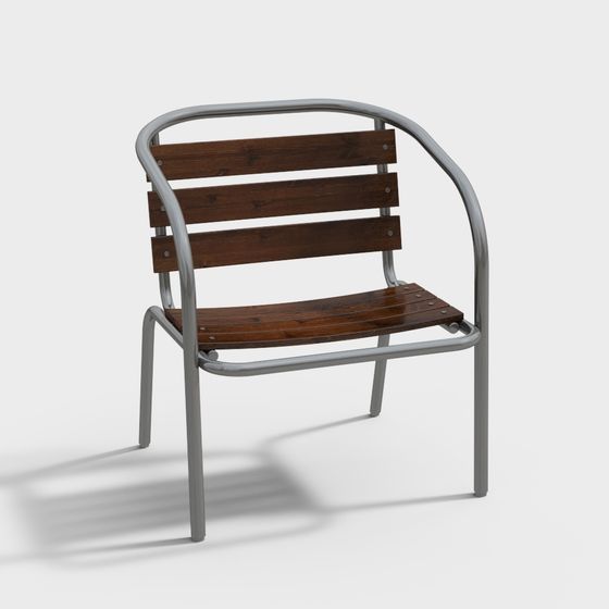 현대 나무 야외 의자