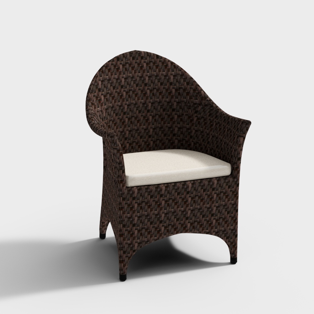 モダン織りのアウトドアチェア