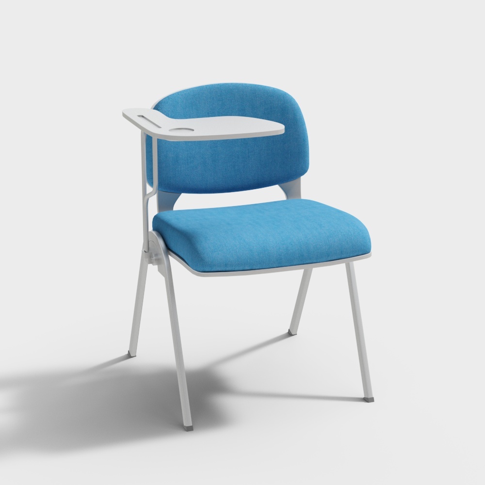 Modern blue velvet cloth chair