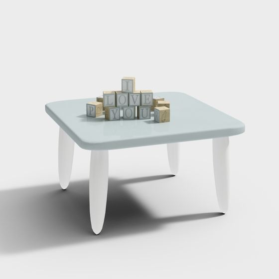 Adorable Children's Desk 3D Model for Modern Interiors