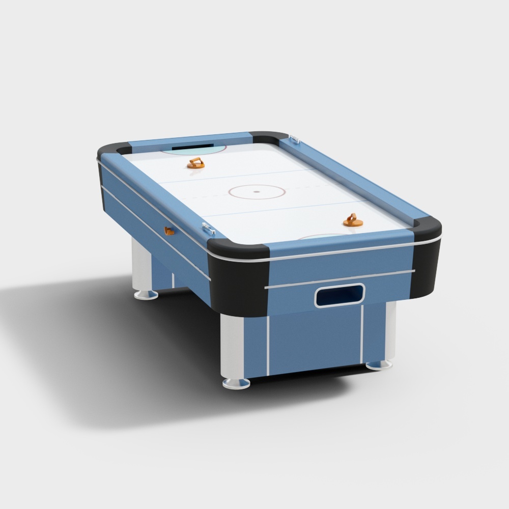 Low-Poly Air Hockey Table 3D Model