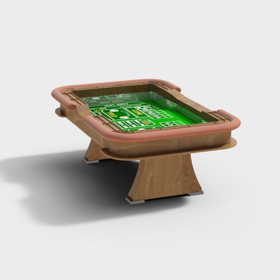 Classic Craps Table 3D model