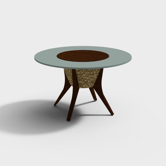 Elegant Round Table 3D model for Modern Spaces