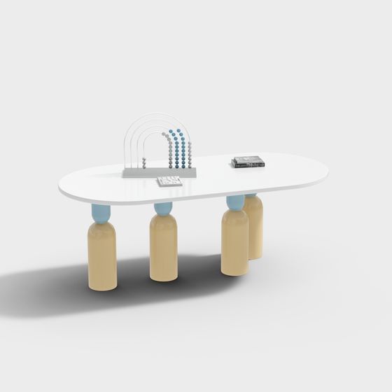 Color Balanced Table 3D model