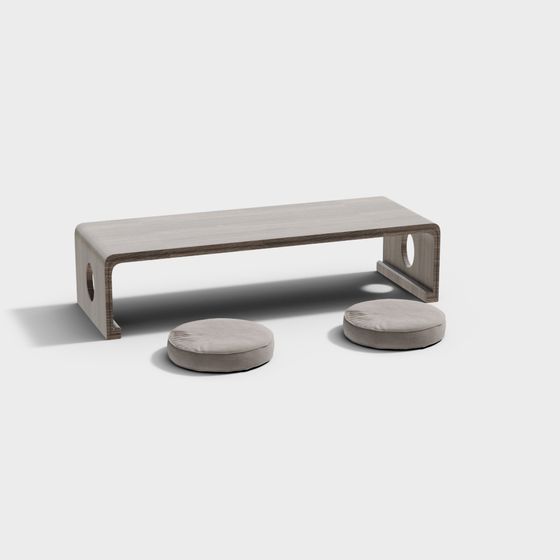 Urban Leisure Bench 3D model