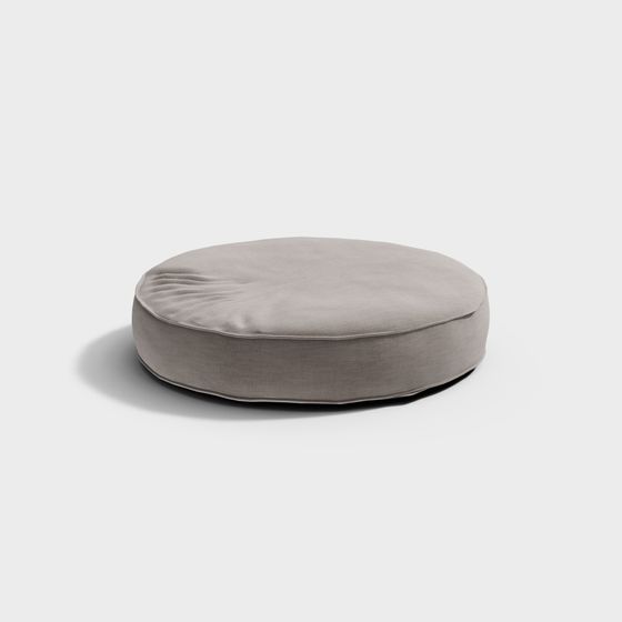 Stylish Round Cushion 3D Model for Modern Interiors