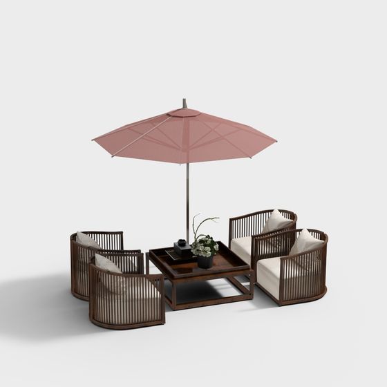City Oasis Sofa Set 3D model