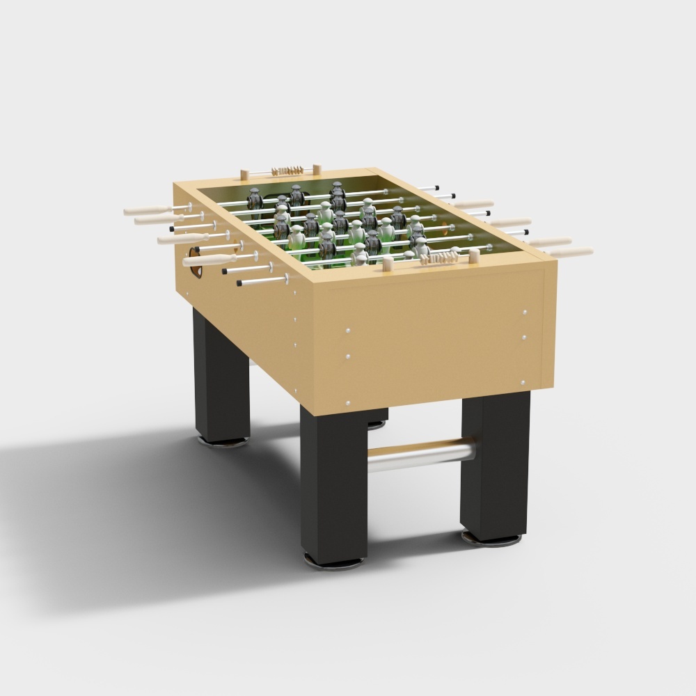 Modern yellow table football machine