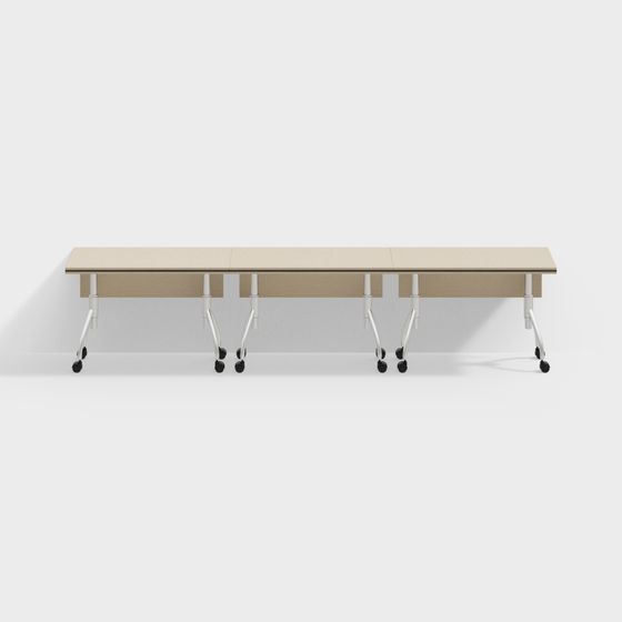 Modern Minimalist Mobile Conference Table 3D model