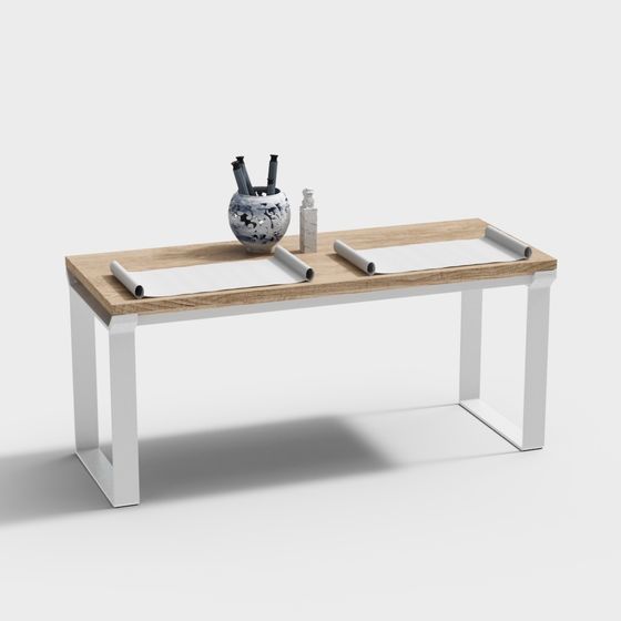 Stylish Urban Workbench 3D model for Modern Spaces
