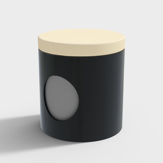 Minimalist Cylinder Stool 3D model