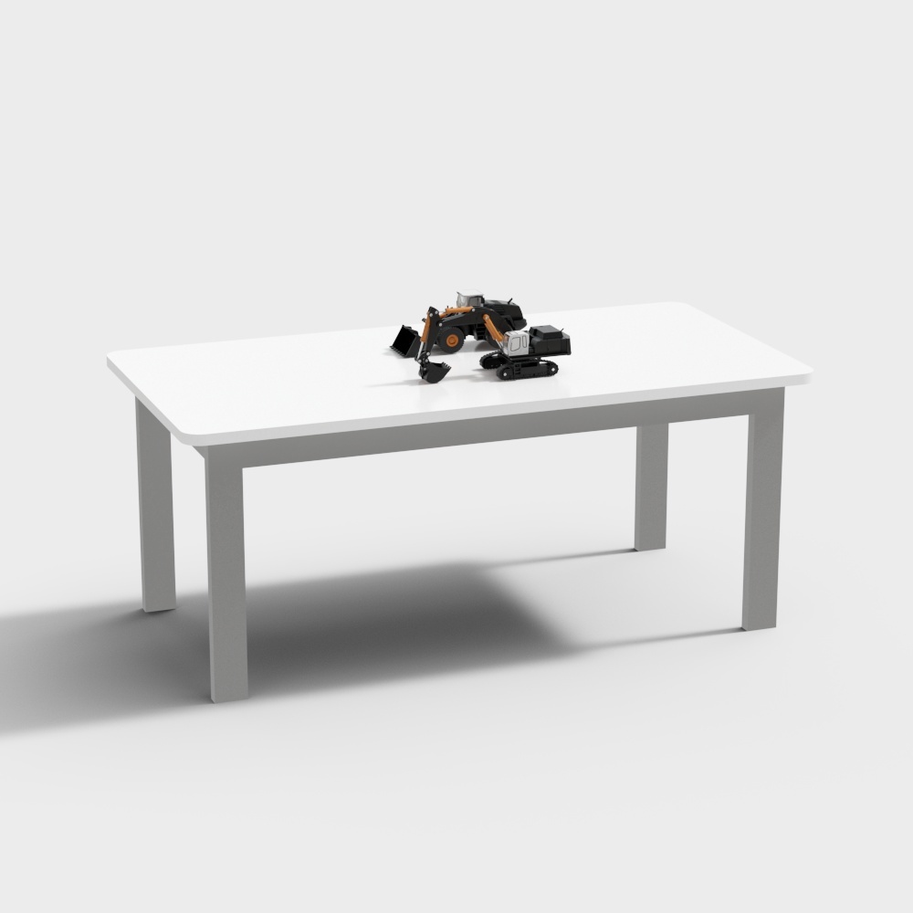 Table carrée de salle de classe moderne