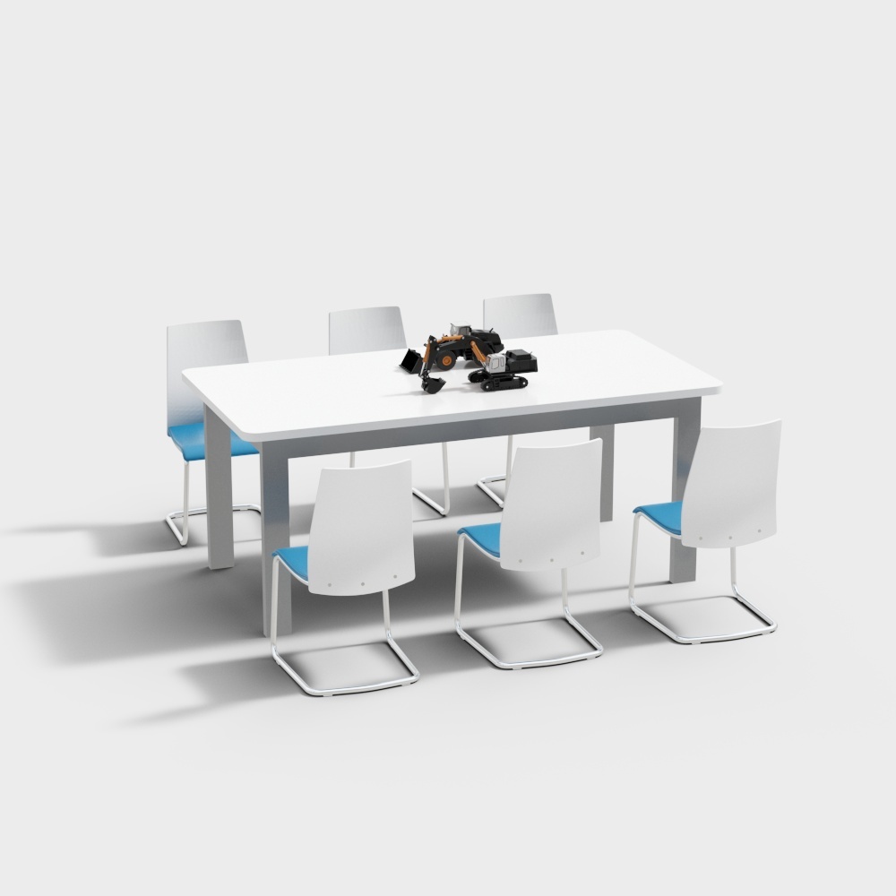 현대 교실 책상과 의자