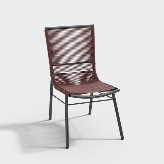Outdoor red leisure single chair