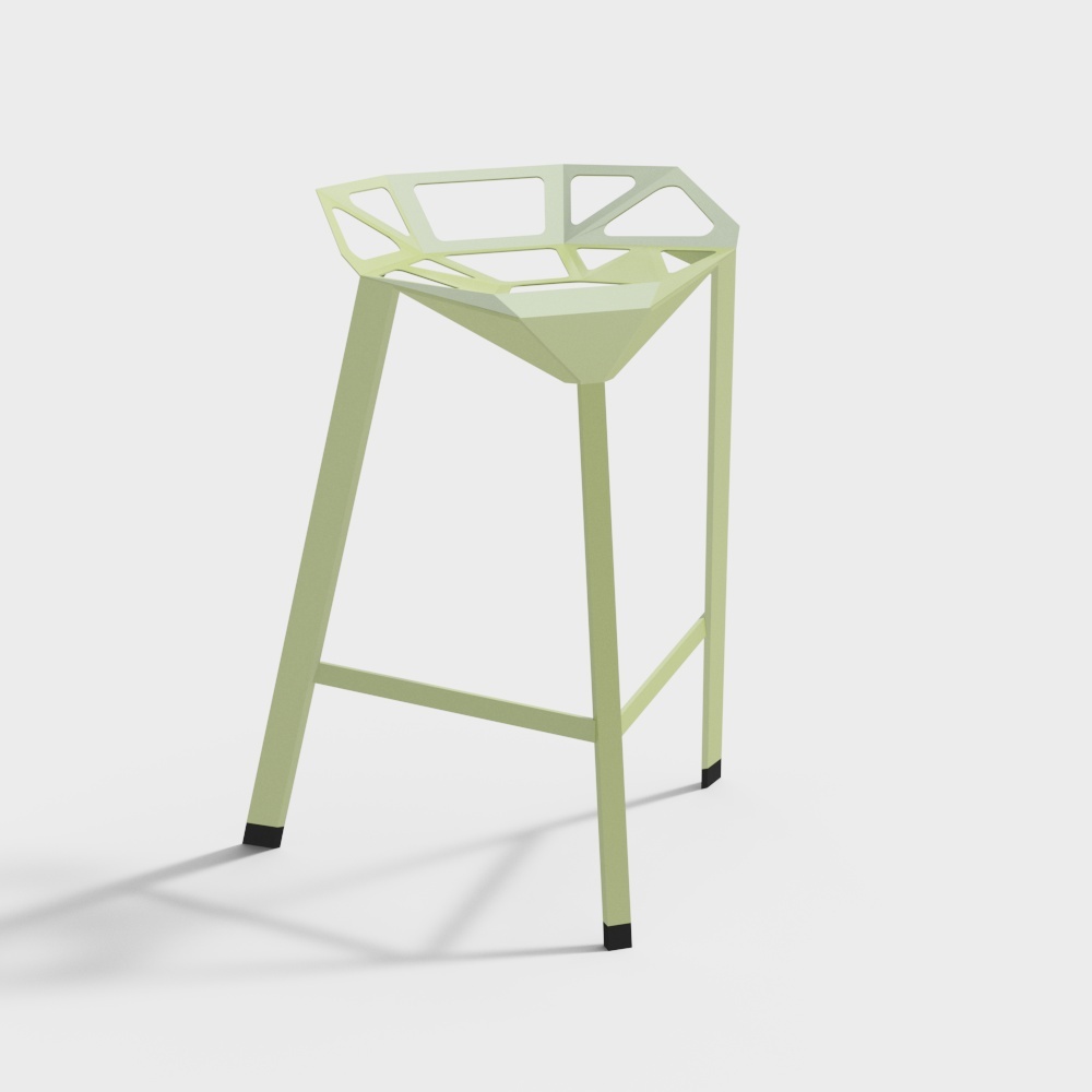 Modern café green bar chairs