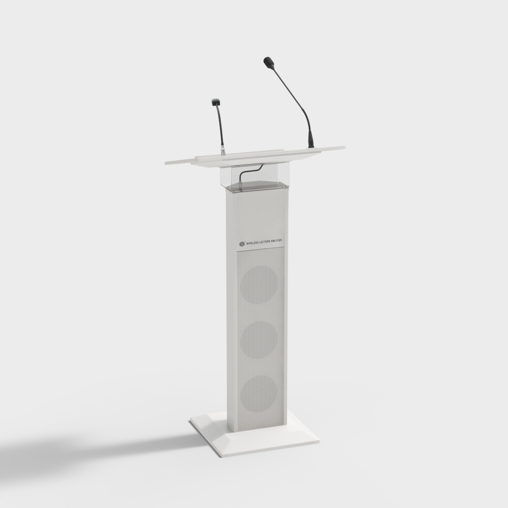 Modern simple white podium