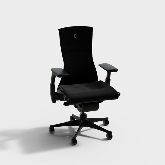 Sleek Gaming Chair 3D Model for Modern Offices