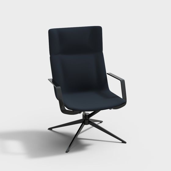 현대적인 파란색 사무실 의자