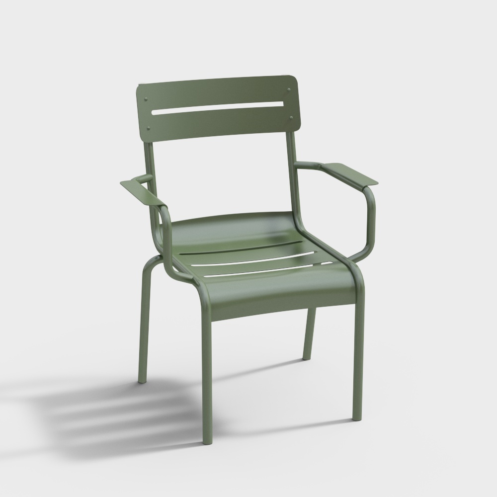 Modern armrest outdoor chair